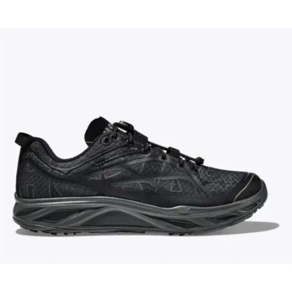 Hoka OneOne Huaka Origins Triple Black Sneaker Mens 12 - Picture 1 of 10